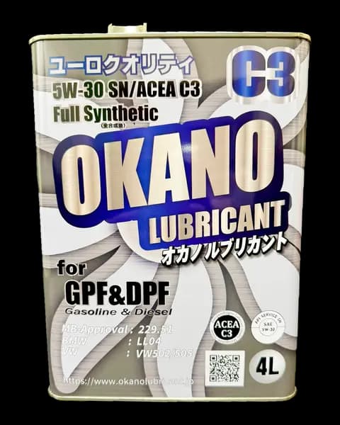 Okano Fully Synthetic SN 5W-30